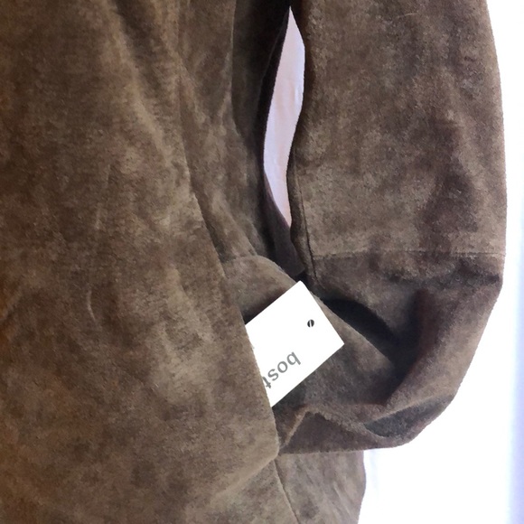 Boston Harbour Boho Vintage Deadstock Genuine Suede Leather Jacket - Picture 5 of 11